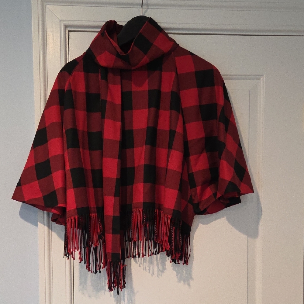 Zara Red and Black Checkered Shirt